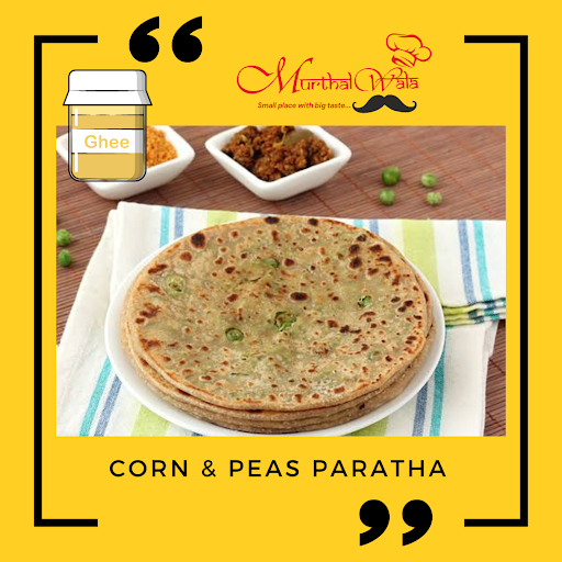Corn & Peas (Desi Ghee) Paratha