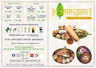 Atithyam - the taste of south india menu 1