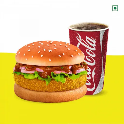 Zesty Paneer Burger+ Fountain Coke