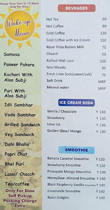 Bikaner Street menu 