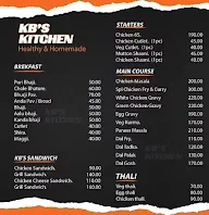 KBS KITCHEN menu 1