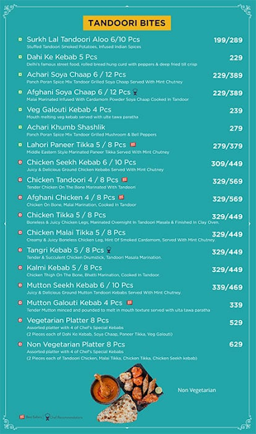 Street Foods by Punjab Grill menu 