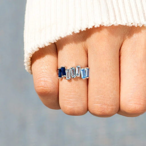 Title 4, Zircon Gradient Personality Ring for Women, a u...
