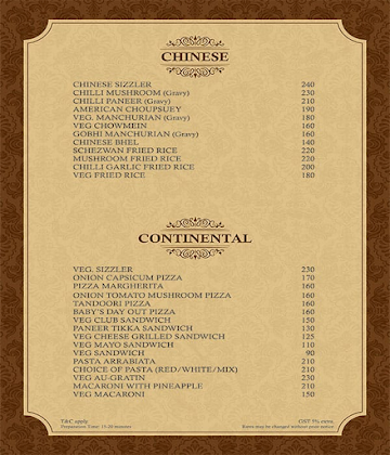 Dileep Restaurant menu 