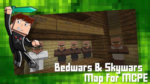 Screenshot Bedwars & Skywars Map for MCPE