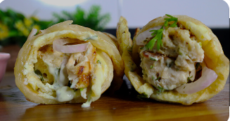 Chicken Malai Tikka Roll