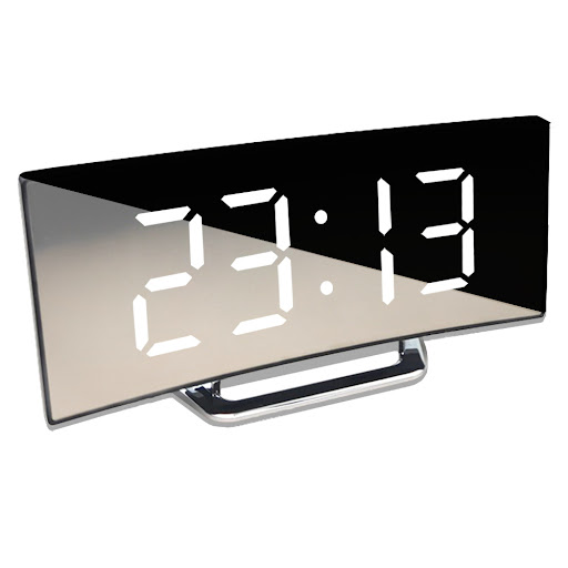 Title 5, LED Alarm Clock with Dual USB Output for Mobile...