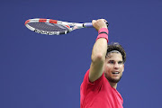 Dominic Thiem of Austria returns the ball in the third set during his Men's Singles semifinal match against Daniil Medvedev of Russia on Day Twelve of the 2020 US Open at the USTA Billie Jean King National Tennis Center on September 11, 2020 in the Queens borough of New York City. 