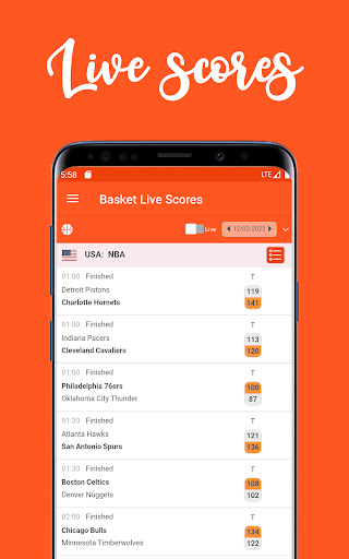 Screenshot Basket Live Scores