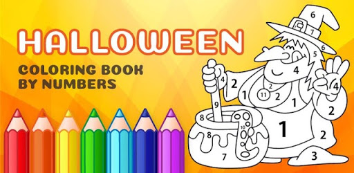 Glittery Halloween Coloring