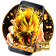 3D gold fire dragon theme icon