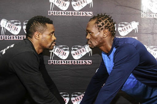 Emanny 'The General' Kalombo and Nkululeko 'Bull Dog' Mhlongo will slug it out for the WBF Intercontinental title tonight./ Brian Wysoke