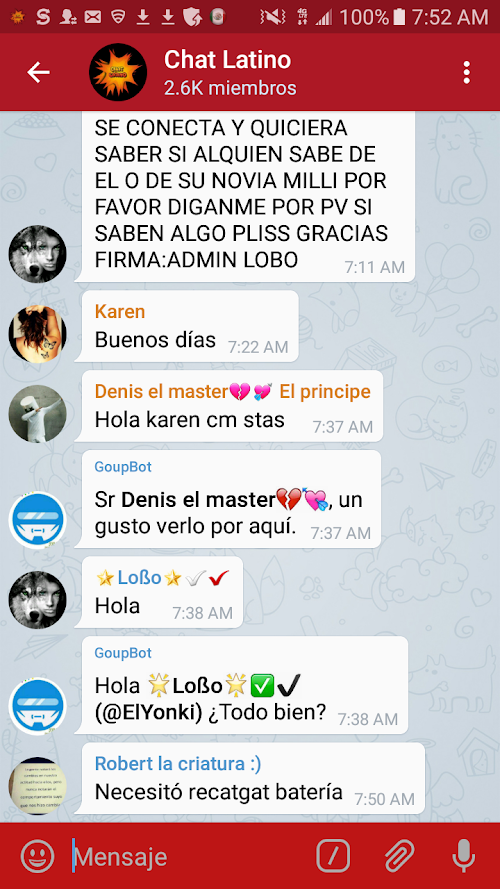 Android application Chat Latino Gratis screenshort