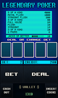 Legendary Video Poker Screenshot