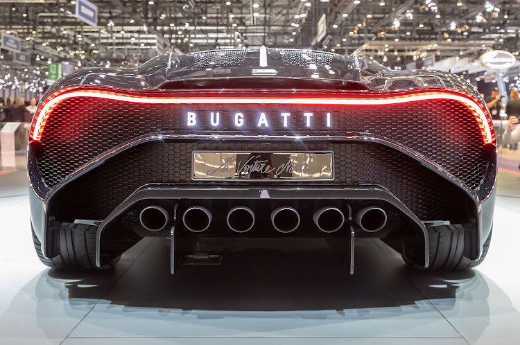 Only a Bugatti could get away with six tailpipes.