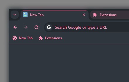 Midnight (pink) chrome extension