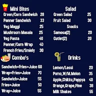 Sip & Bite menu 1