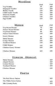 MV Cafe & Restro Bar menu 1