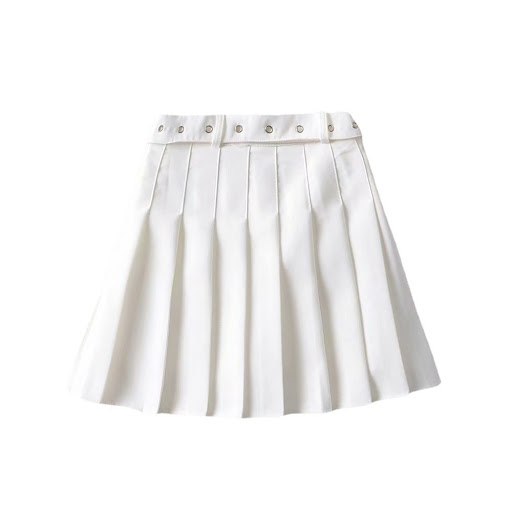 Title 4, Love Iron Hoop High Waist Pleated Skirt Womens...