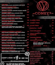 Coney's - Pizza Cones & More menu 1