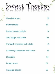 Sweet Therapy menu 1