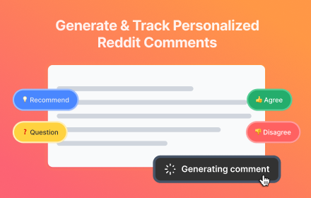 RedCom.ai - Generate & Track Reddit Comments small promo image