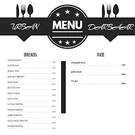 Urban Darbaar menu 1