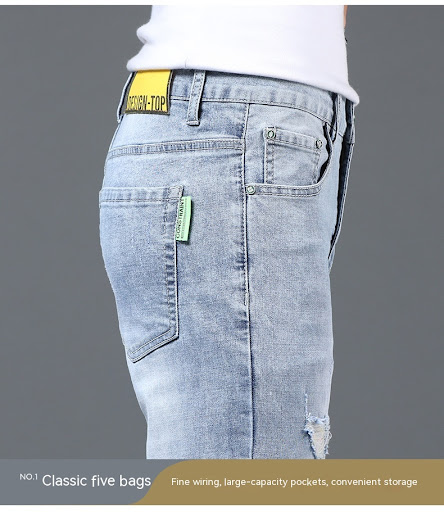Title 4, Mens Slim Fit Ripped Leisure Trousers, perfect...