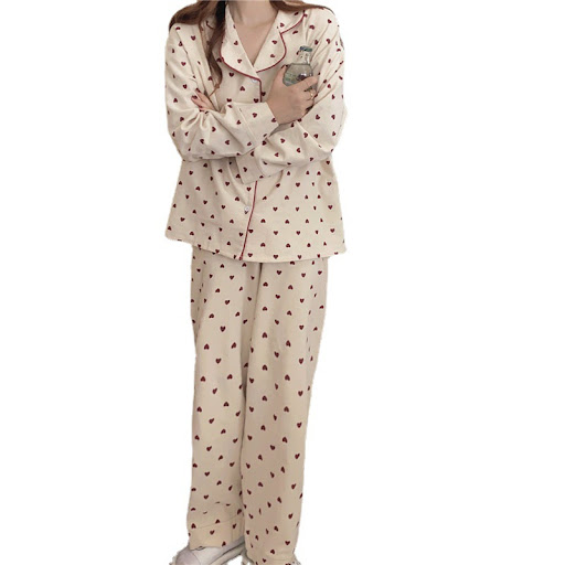 Title 1, Brushed Love Pajamas Womens Loose Set Cute And...