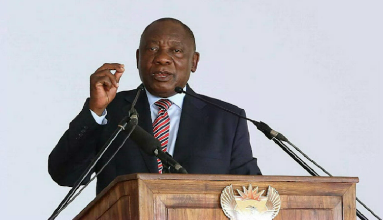 President Cyril Ramaphosa delivers the keynote address at the human rights day commemoration in Sharpeville on March 21 2019.