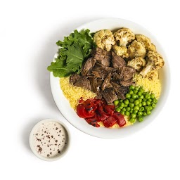 Braised Beef & Roasted Cauliflower Bowl