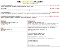 The Greedyman Pizzeria menu 2