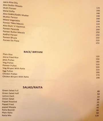 Lomo Restaurant menu 