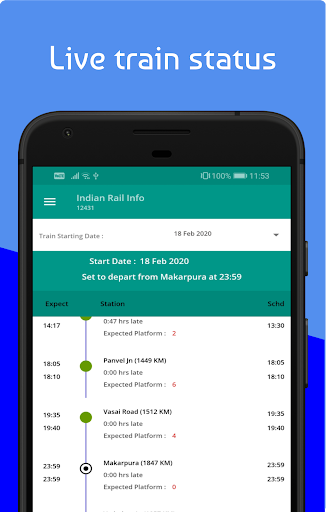 Indian Railway Train Status  Where is my Train