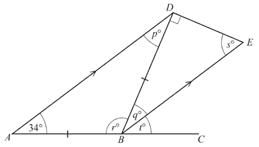 Angles in a triangle