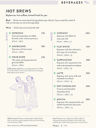 Suchali's Artisan Bakehouse menu 1