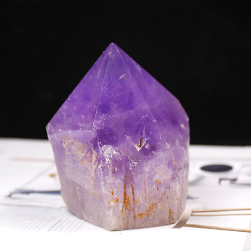 Title 1, Natural Brazilian Amethyst Rough Stone Ornament...