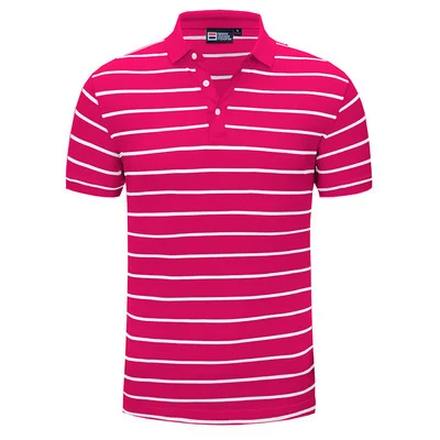Title 4, Camiseta Polo Casual a Rayas con Cuello Solapa ...