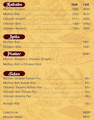 Jinny's Kababs menu 1