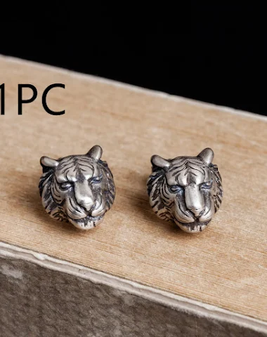 Boucles d'oreilles vintage tête de - 0