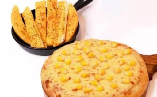 Italy Garlic Bread With Corn Pizza [12 Inches]