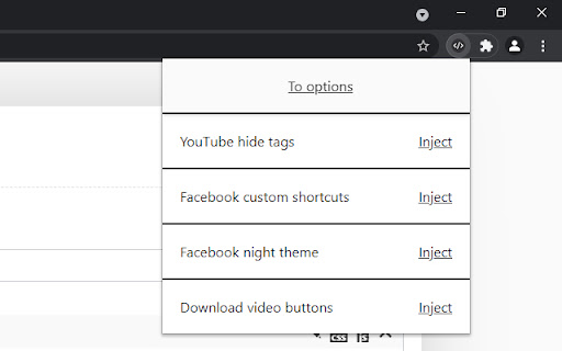 Sites custom codes - inject CSS and JS