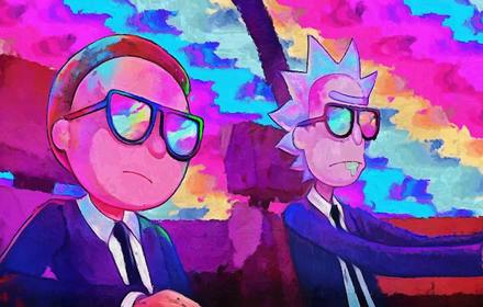 Rick and Morty 2K Theme chrome extension