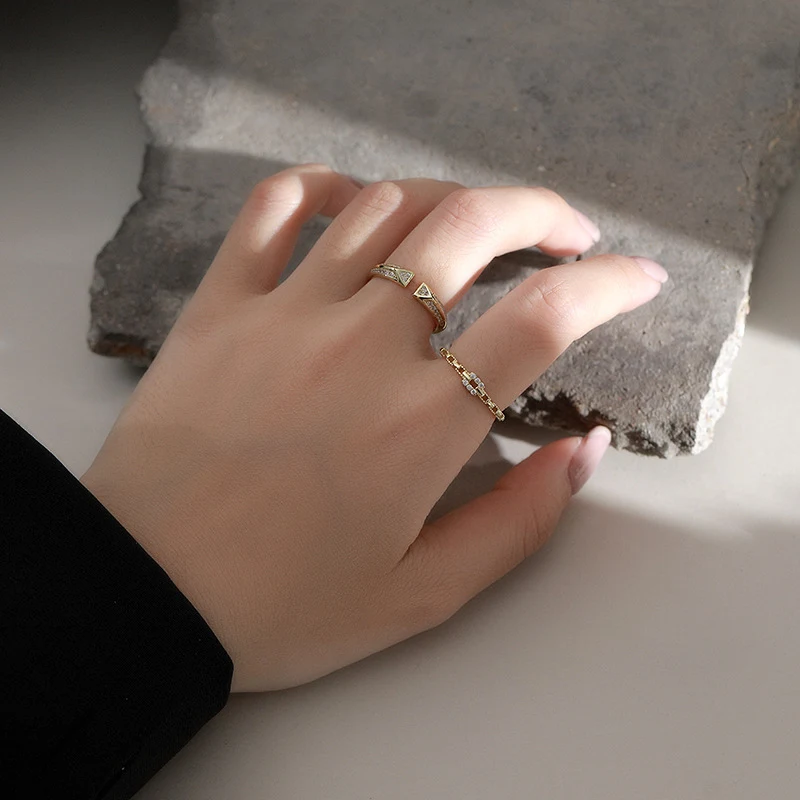 Title 3, Bague femme en argent sterling S925 avec zircon...