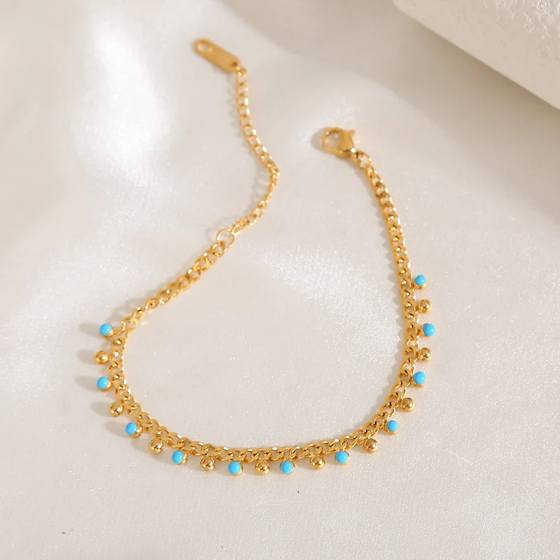 Pulsera Tobillera de Luna Acero Titanio para Chicas con Diseño Elegante y Duradero, Ideal para un Estilo Moderno y Sofisticado.