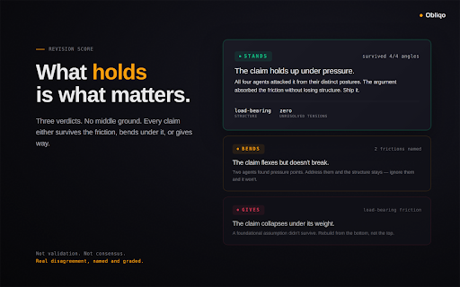 Obliqo — AI Writing Critique Engine screenshot 3