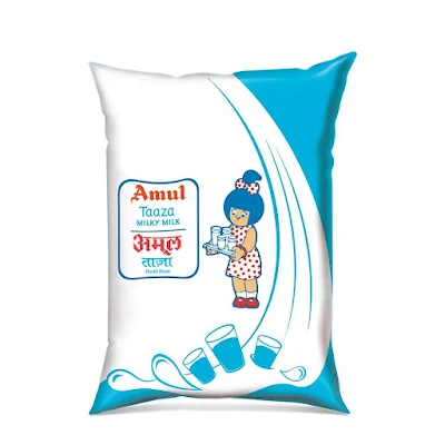 Amul Taaza Fresh Toned Milk Pouch