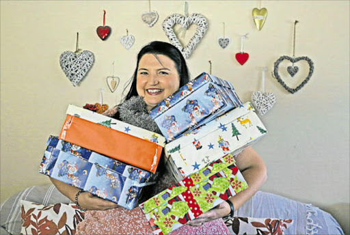 Sam Gouws is determined to bring a smile to old-age home residents this Christmas by asking the public to donate shoeboxes filled with toiletries, treats, books or games Picture: STEPHANIE LLOYD