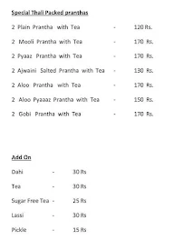 Breakfast Zone menu 1