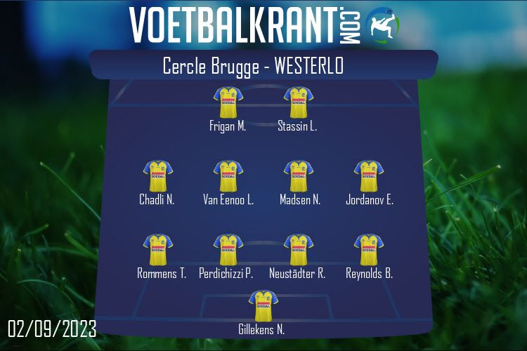 Opstelling Westerlo | Cercle Brugge - Westerlo (02/09/2023)